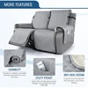 2 Seat Non-Slip Recliner Chair Cover Sofa Slipcover Reversible Pet Cover Protector Couch Cover 6