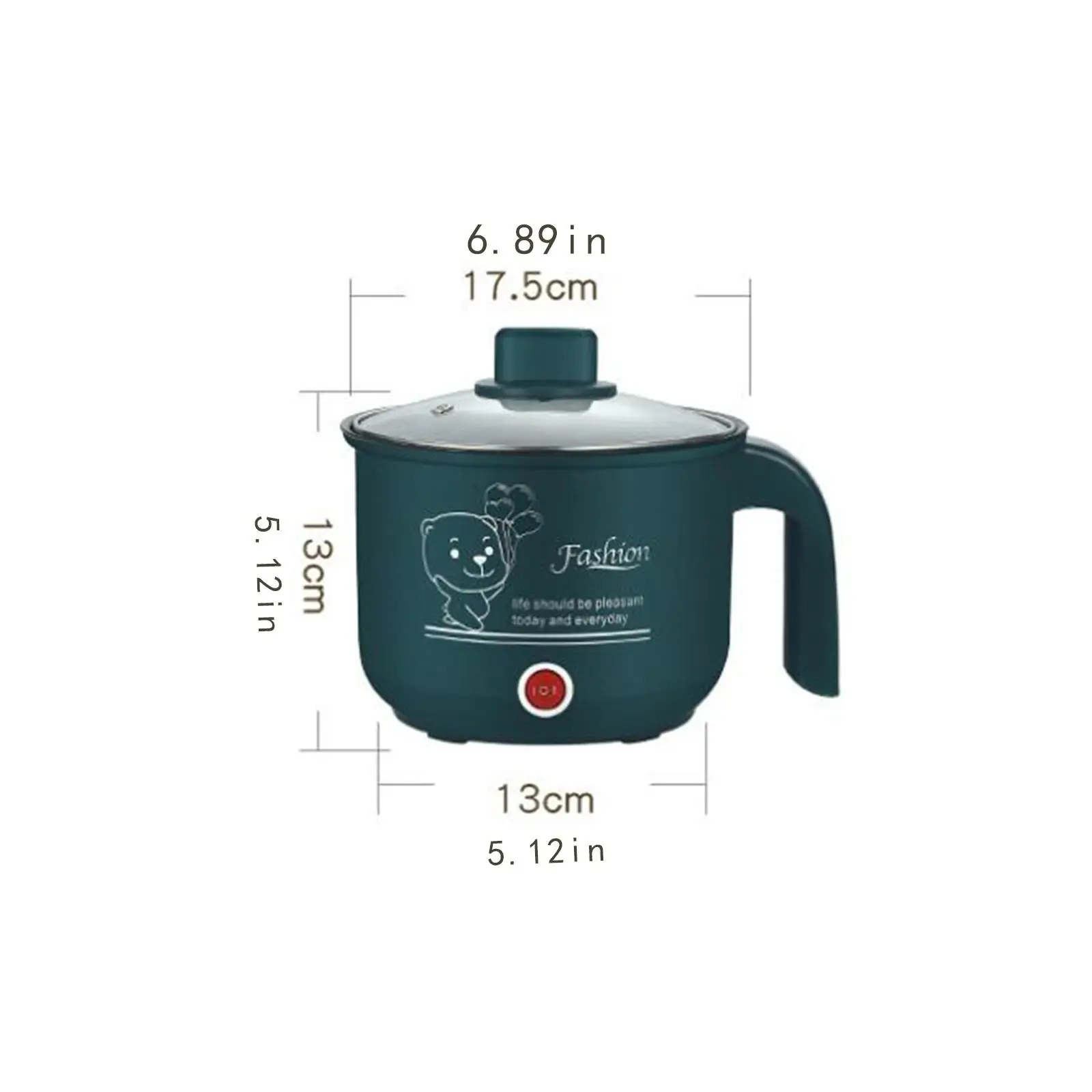 Multifunctional Electric Cooker Skillet Mini Cooker for Fish Soup Fried Stew 6