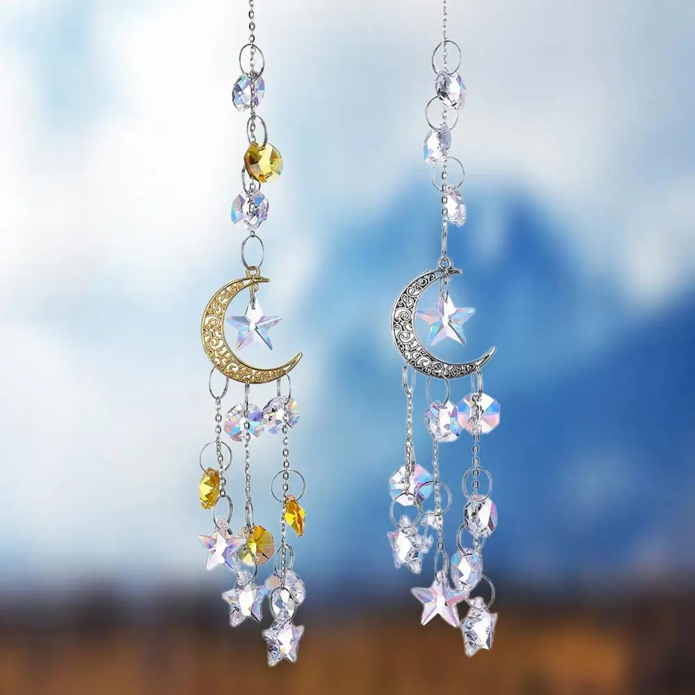 Suncatcher Decor Faux Crystal Hanging Prism Pendant