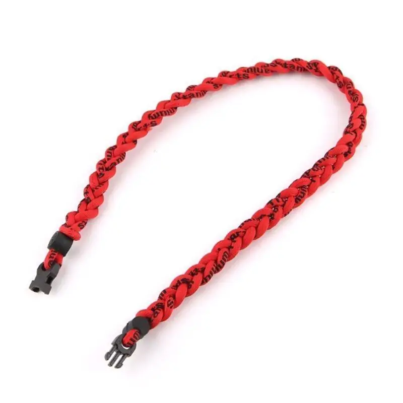 A52E Geflochtene Halskette, verstellbare Sport-Halskette, einzigartige Charm-Halskette, modischer Halsschmuck, Stoff-Halskette – Detail 7