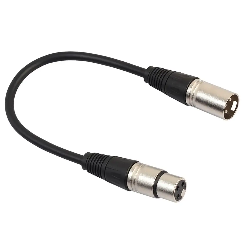 Balanced 1-Foot XLR Microphone Cable Cord with-Copper Conductor Female