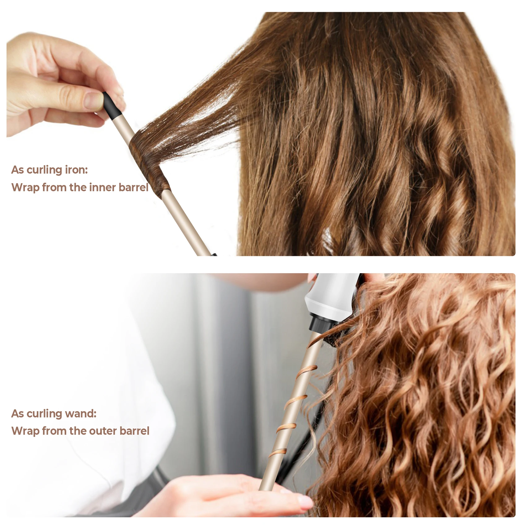 Hair Curling Iron 9mm Curler Wand Professional Curly Tongs Ceramic Electric Hair Curler Salon Styling Tools Small Crimping Iron Hair Curler