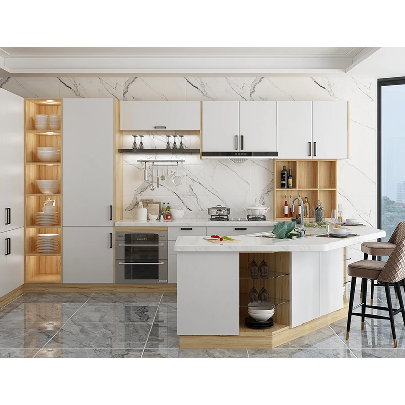 Kejahome Classical Style Kitchen Cabinets Made In China Solid Wood Wall Cabinet Kitchen Modern Factory Direct For s