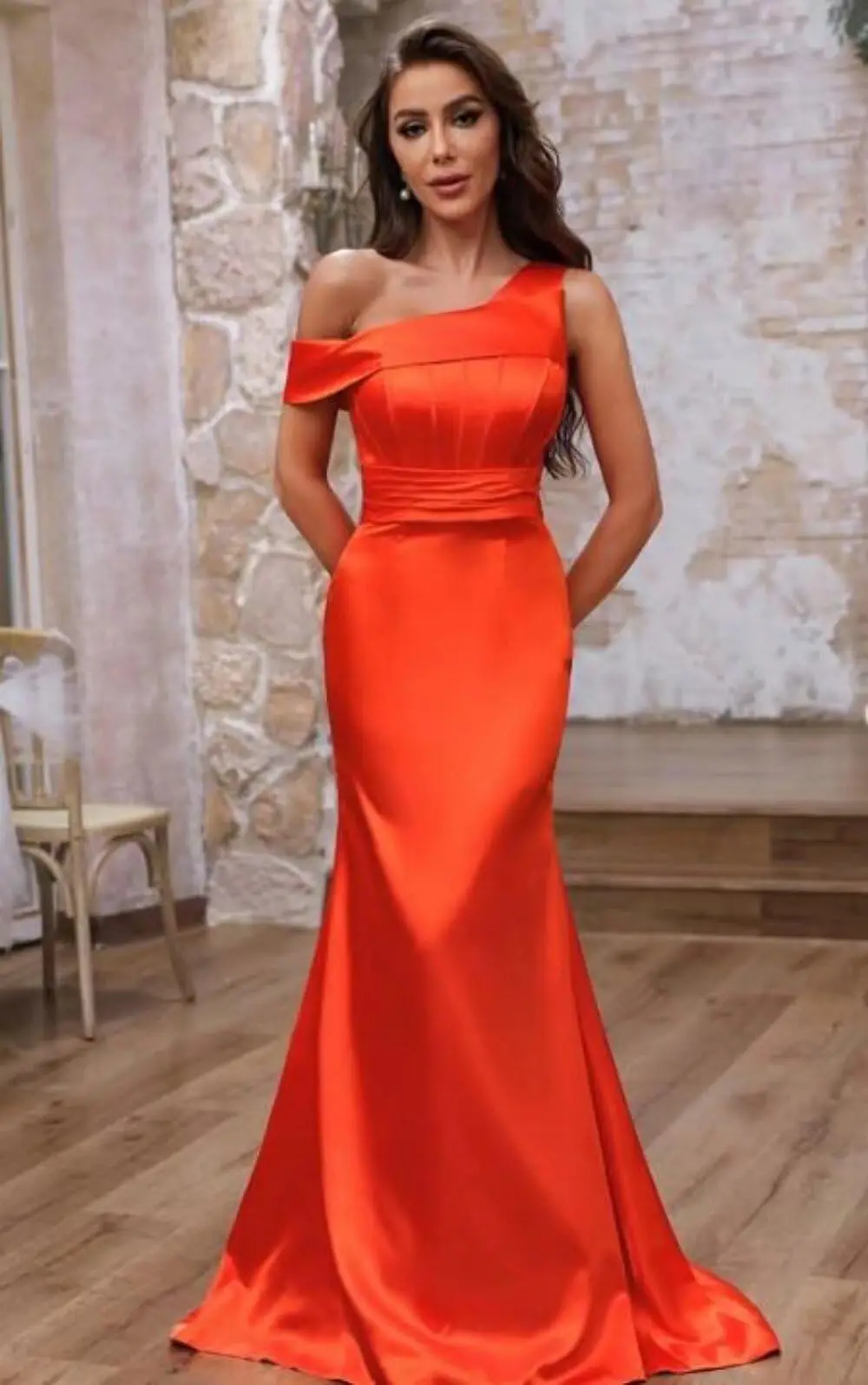 Pleated One Shoulder Mermaid Bridesmaid Dress Mermaid Long Prom Dress for Women | eBay Pleated One Shoulder Mermaid Bridesmaid Dress Mermaid Long Prom Dress for Women | eBay