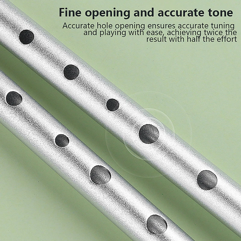 Irish Whistle Ireland Tin Penny Whistle Flute 6 Hole Metal Flute C/D Key Irish Whistle Instrument Woodwind Musical Beginners Accessories