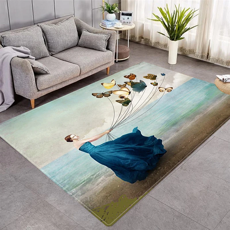 

Non-slip Rug Washable Rug Decoration Living Room Carpet Doormat Entrance Kitchen Small Rug Rugs for Bedroom Welcome Mat