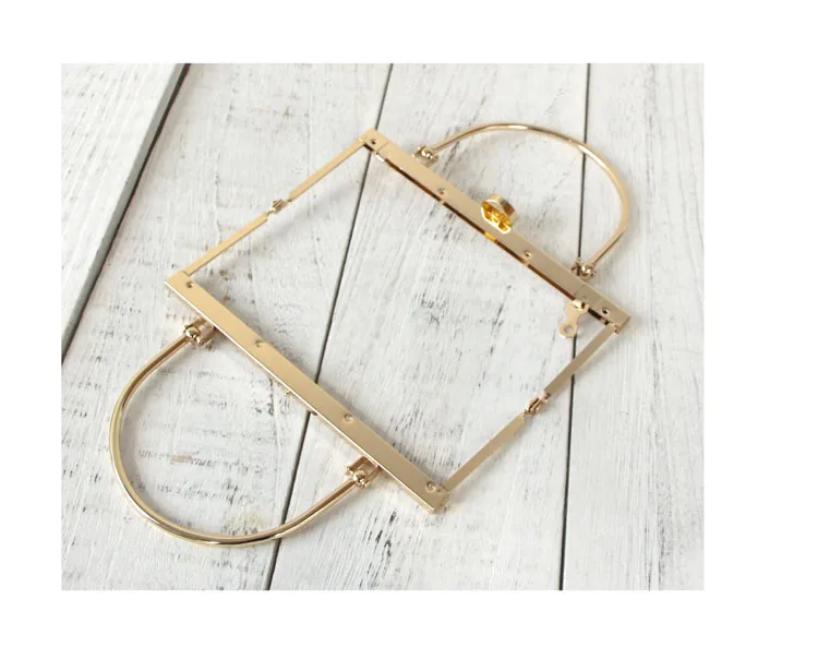 K695 Gold Handle lifting lug Screw Purse frame 12cm 18cm DIY Kiss lock bag accessories