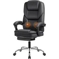 Office Chair, Executive Office Chair with Foot Rest Big and Tall Offices Chair Ergonomic Home Offices Desk Chairs Reclining High 1