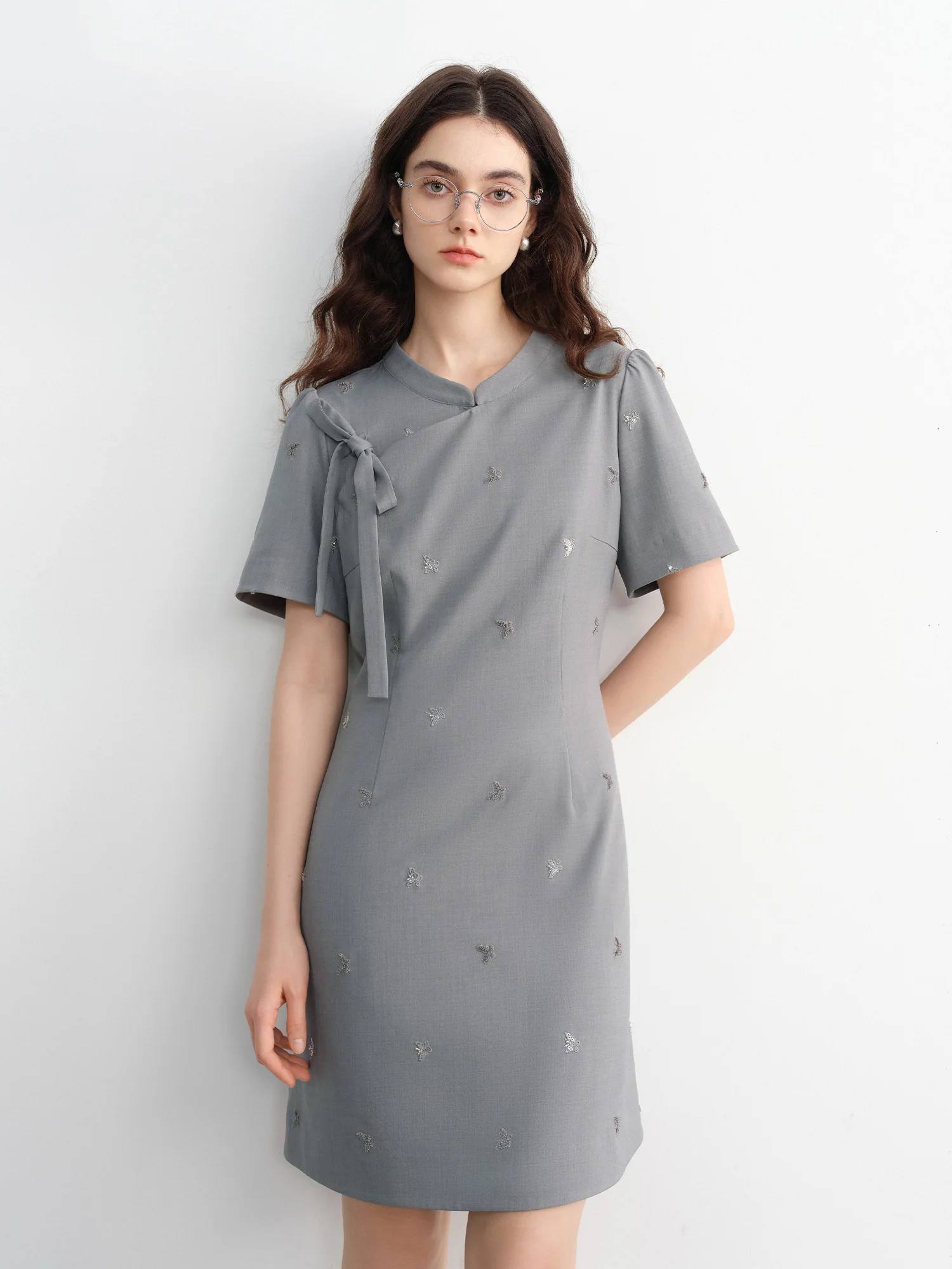 DUSHU Plus Size Women’s Clothing 2025 Summer New Chinese Style Dress Waist Slimming A-line Dress 25DS82314 DUSHU Plus Size Women’s Clothing 2025 Summer New Chinese Style Dress Waist Slimming A-line Dress 25DS82314