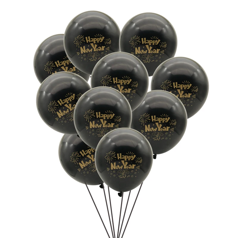 1 zak 12 inch Gelukkig Nieuwjaar Eve Latex Confetti Ballon 2026 Nieuwe Jaar Party Festival DIY Thuis Ballonnen decoratie Benodigdheden