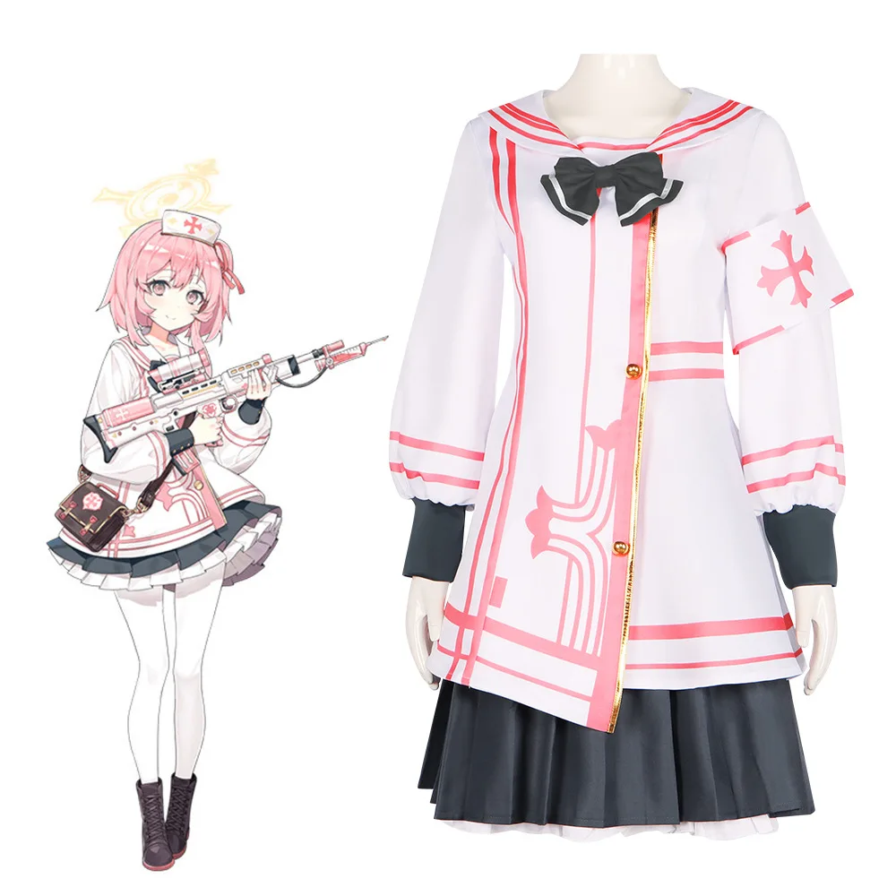 

Game Sumi Serina Blue Archive Project MX Cosplay Costume Anime Trinity General School Sexy Woman Nurse Uniform Hallowen Suit