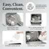 Portable Countertop Dishwasher with 5-Liter Built-in Water Tank - 5-Program System for Home, RV, and Apartment - Wash 5