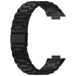 Luxury Stainless Steel Replacement Strap - Premium Metal Band for Redmi Watch 6 5 4 (Black)