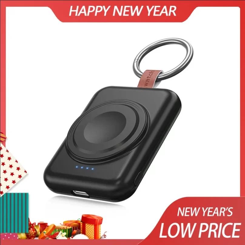 Caricabatterie Portatile Per Apple Watch 2/3/4/5/6/7/8/ Samsung Watch 1/2/3/4/5/6/ Wireless Iwatch Charger Magnetic Power Bank 1800Mah