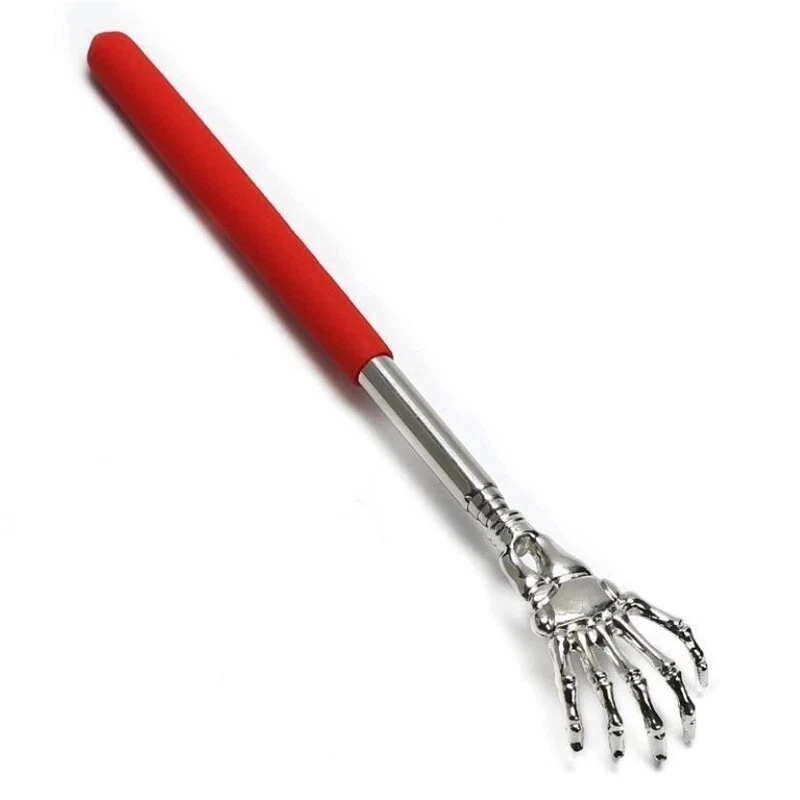 Skull Palm Telescopic Back Scratcher Hand Massager backslap with Rubber thumbnail 5