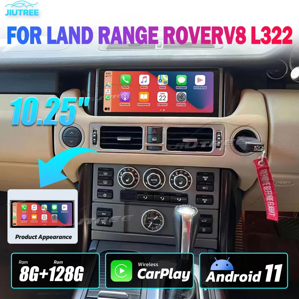 

Android System 8 Core Car Radio For Land Rover Range Rover Vogue L322 V8 2002-2012 10.25" Multimedia Player Car Audio Carplay