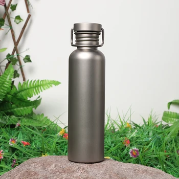 500/600/750ml Titanium Water Bottle with Lid Lightweight Drinking Bottle Leak-Proof Ultralight Water Bottle for Outdoor Picnic 5