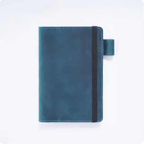 Genuine Leather Cover Notebook Pocket Journal Travel Field Book With Pen Folder Rope Design