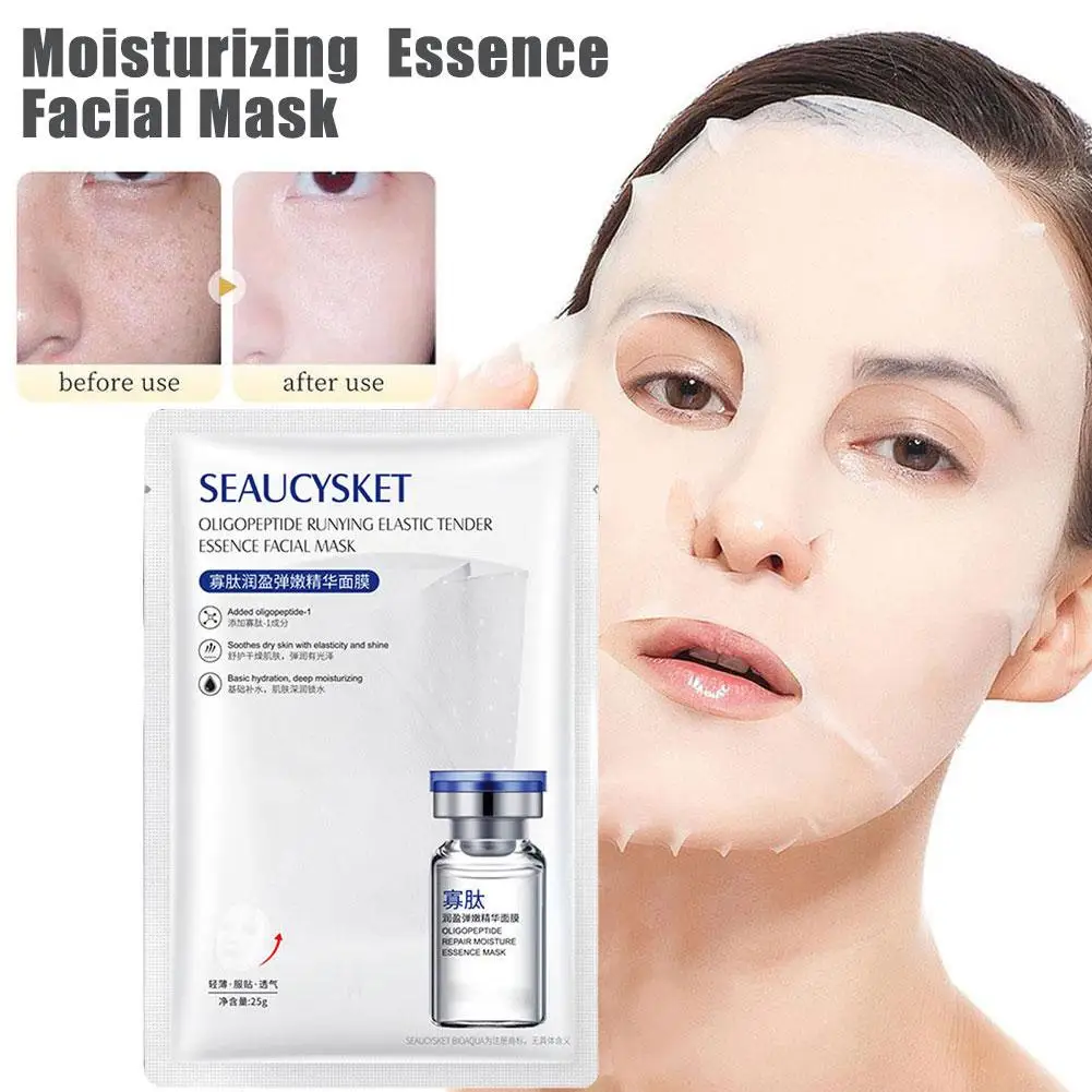 

Skin Care Hydrate Essence Face Mask Shrink Pores Oil-Control Dry Tender Whitening Mask Skin Improve Moisturizing P9X3