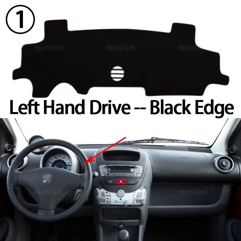 Für Peugeot 107 Toyota Aygo AB10 AB20 AB30 2005-2014 Dashboard Abdeckung Dash Board Matte Teppich Pad Sonnenschirm Kissen auto Zubehör – Detail 9