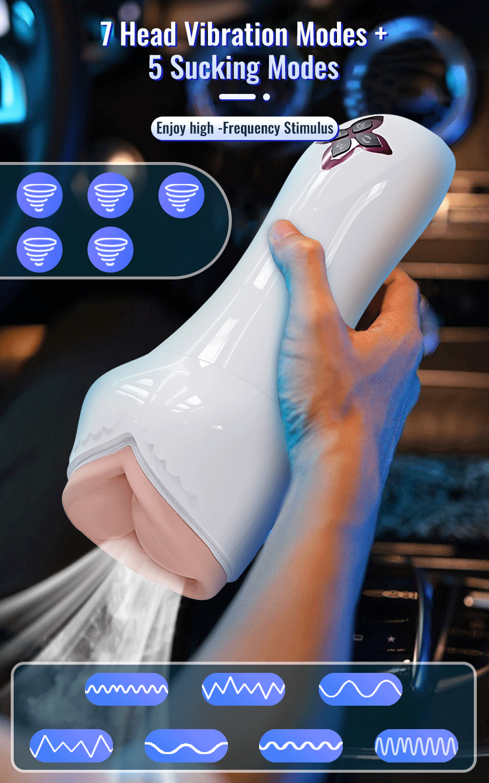 Automatic Masturbator for Men Sucking Vibrating Real Pussy Blowjob Machine Male Sex Toy Men Masturbation Cup Adult Goods for Men