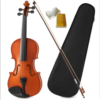4/4 Full Size Violin for Beginners & Professionals - Durable, Lightweight Design with Rich Stable Sound, Smooth Gloss Finish