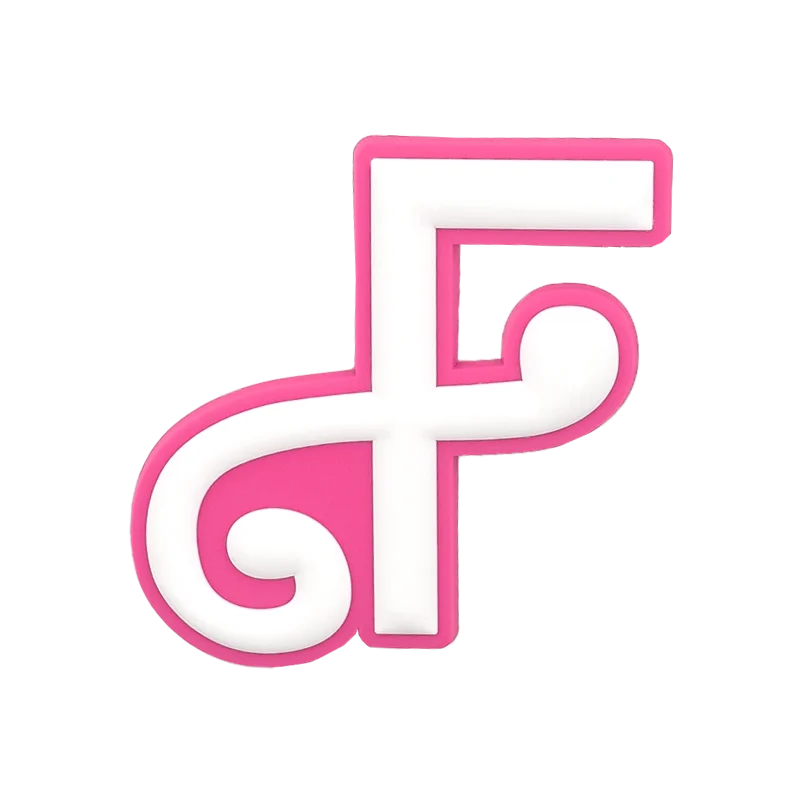 1pcs Pink White Roman Alphabet Charms For Beach Bag Accessories Latin Alphabet Beach Tote Bag Accessories