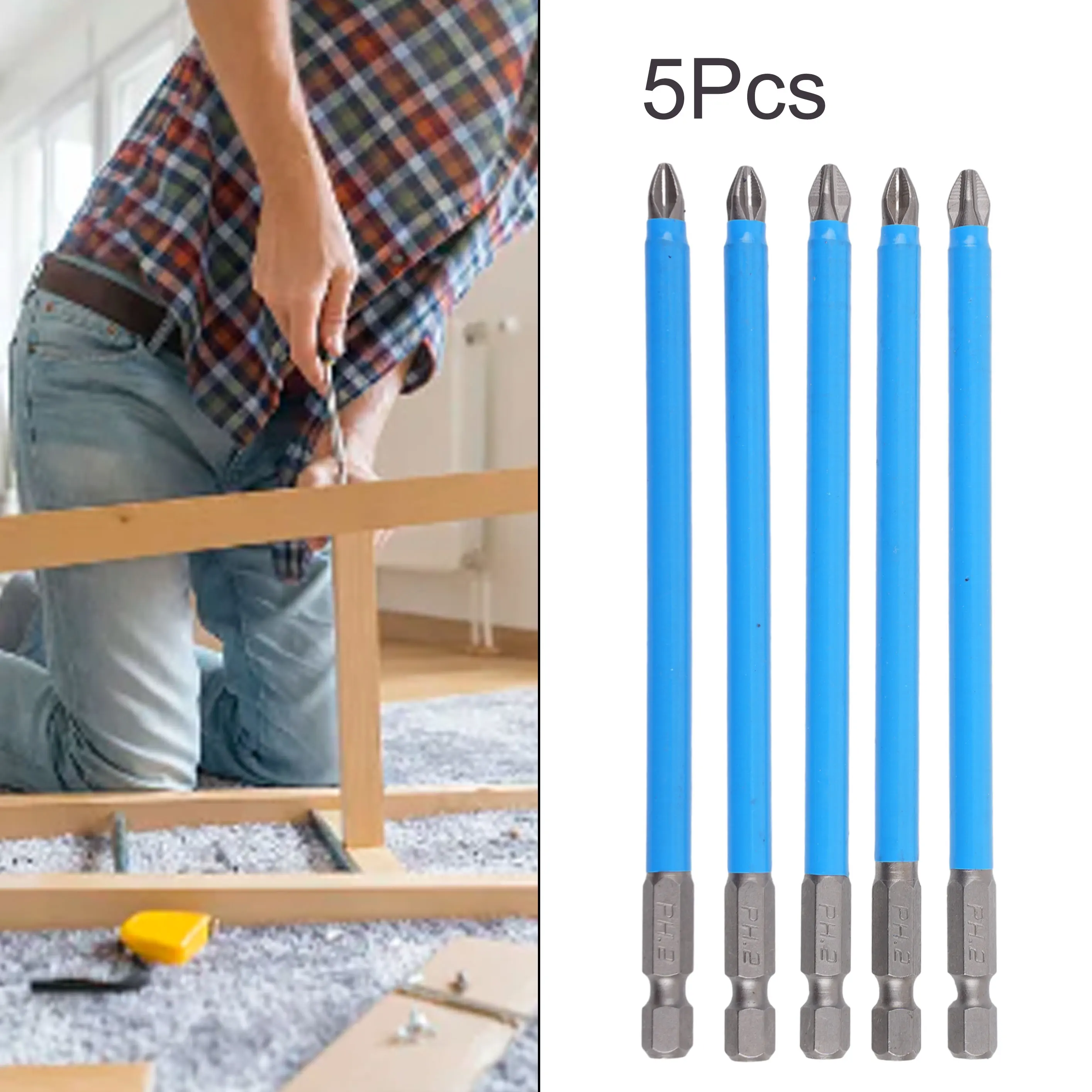 

5pcs Screwdriver Bit Accessories Part Repair Replacement Spare Electric Extra Long High Hardness 1/4 Hex Shank