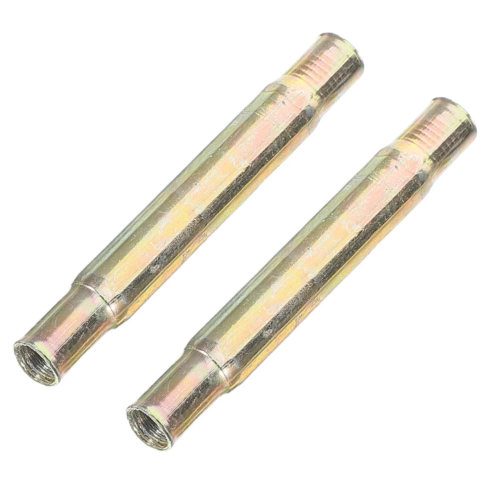 2 Pcs Security Door Handle Gate Lock Connecting Tubes Accessories Fittings Pipe Hardware Accessory Stainless Steel Connectors