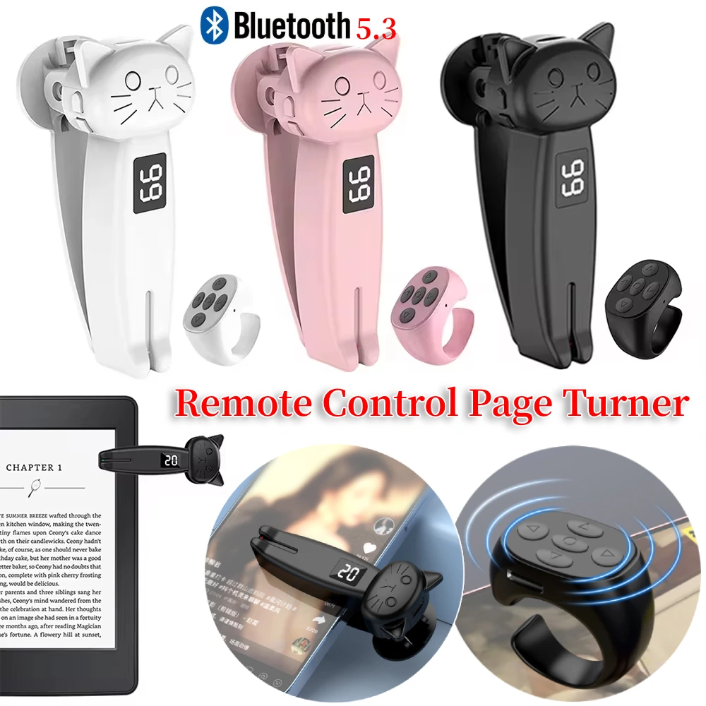 Wireless Remote Control Camera Shutter,Selfie Button Clicker & Page Turner Control,for IPhone & Android Phones IPad Tablet, Clicker For Photos & Videos