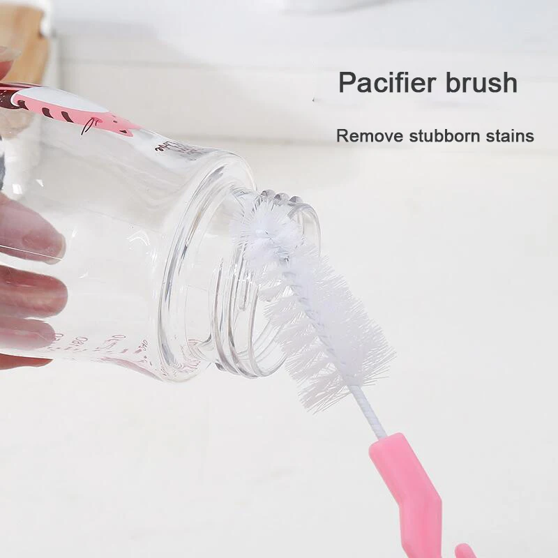 Baby Bottle Brush Set Infant Nipple 360-degree Rotating Clean Sponge Spout Cup Pacifier Straw Brush Kit Bottle Clean Tool Set bottle brush bottle cleaning brush straw cleaning brush cleaning brush cleaning brush set