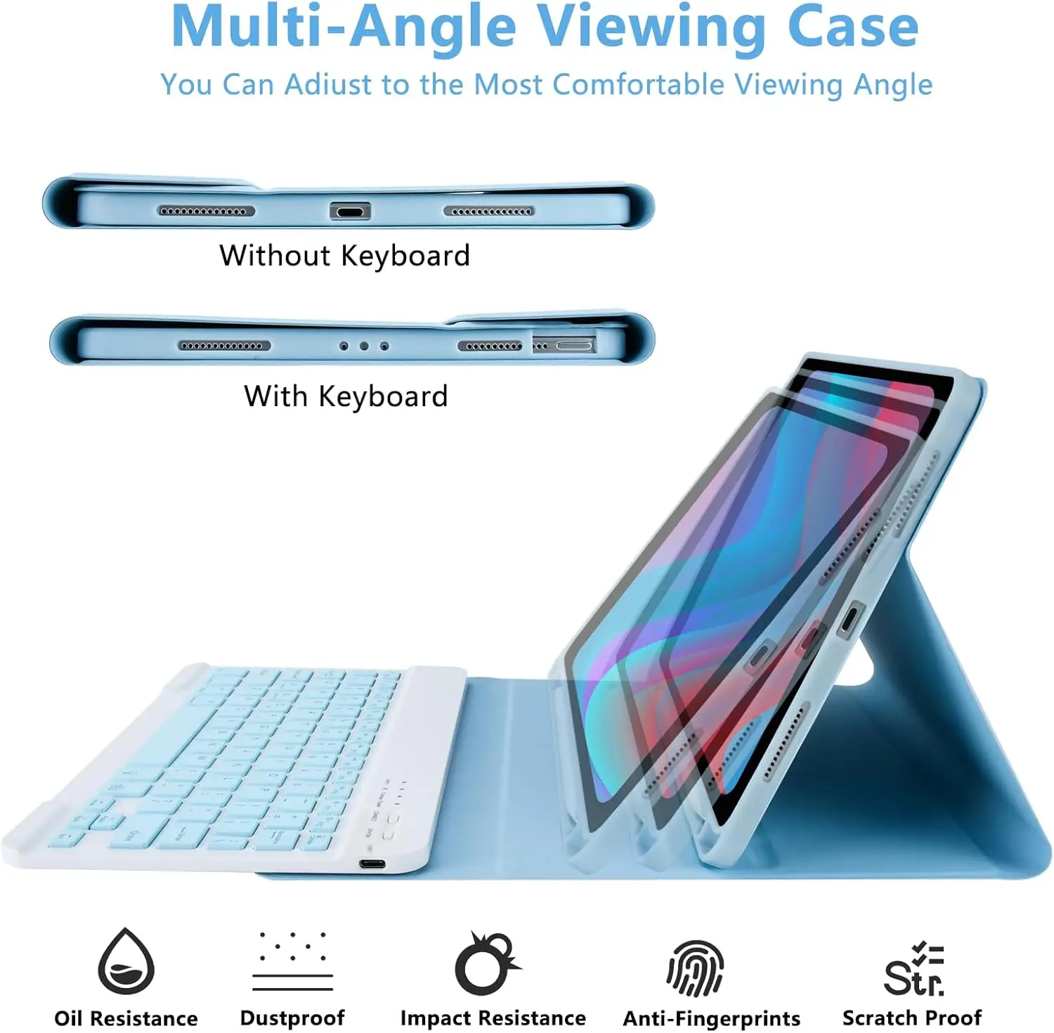 Premium Wireless Detachable Keyboard Case