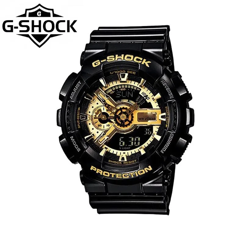 

G-SHOCK Watches New GA-110 Series Heart of Darkness Waterproof Sports GB-1A Black Gold Watch Unisex Multifunctional Men's Watch.