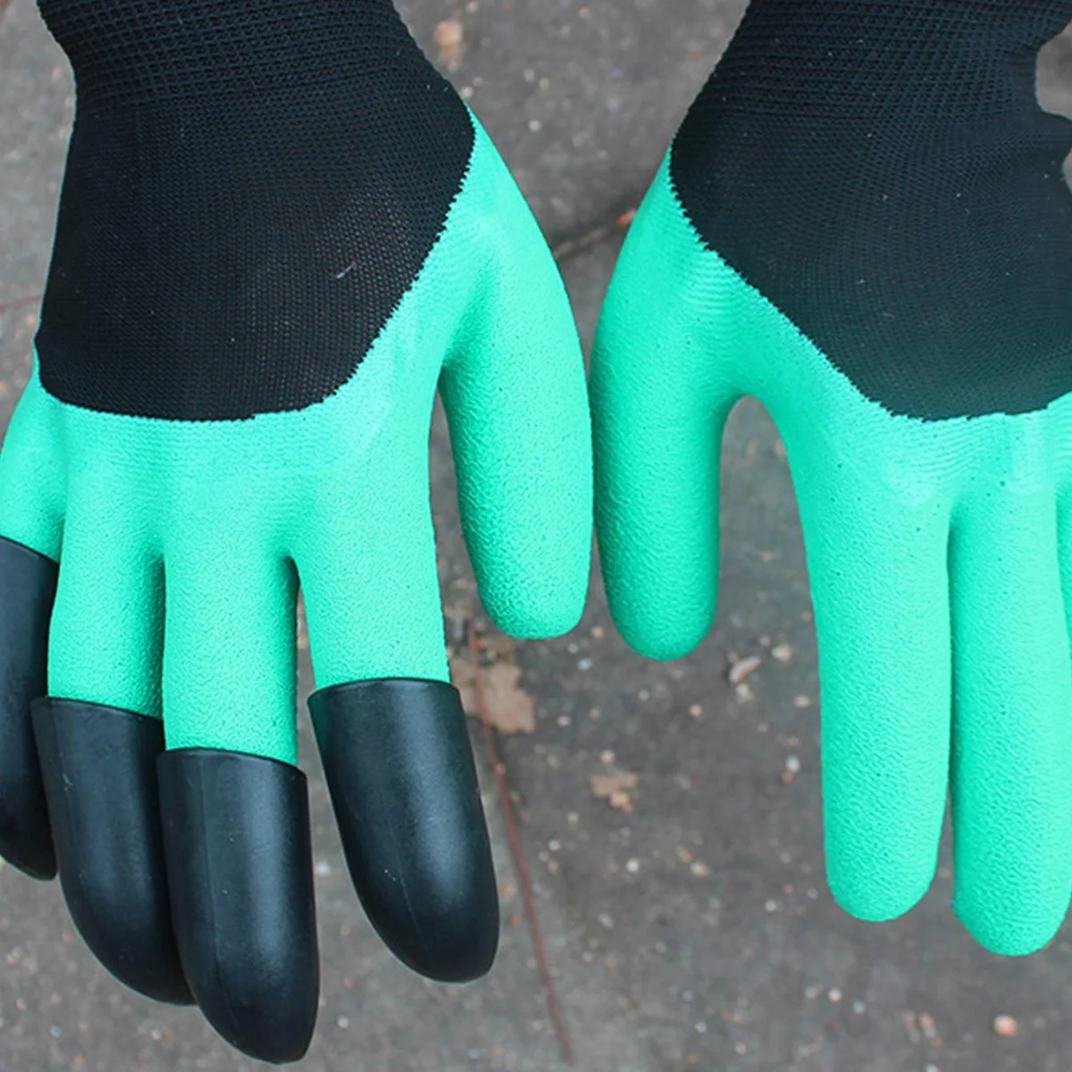 1 Pair Garden Gloves with Claws-Perfect for Digging, Planting, Weeding, Seeding-Protects Nails and Fingers Essential Ga