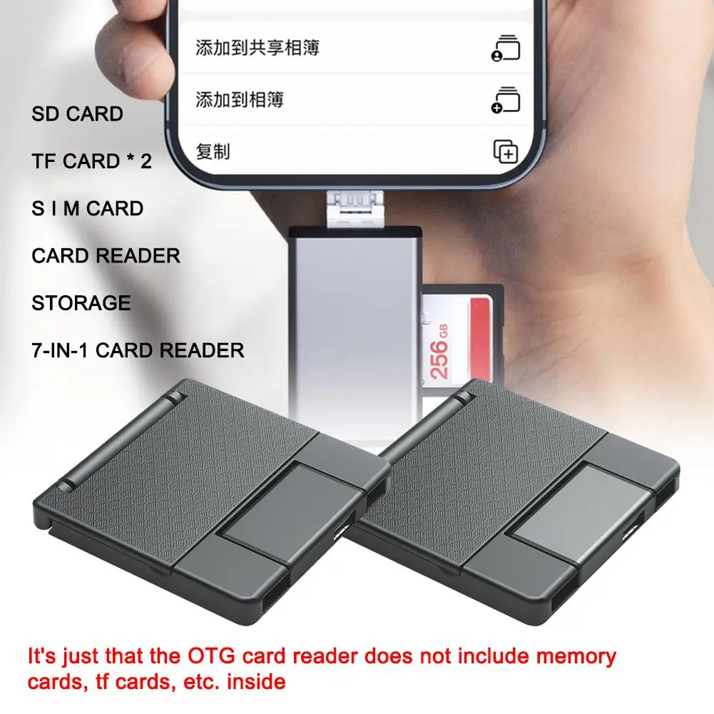 

Multifunctional OTG Card Reader, Memory Card, Laptop Accessory, Intelligent Card Reader Suitable For Apple Phone OTG Conver P5Y5