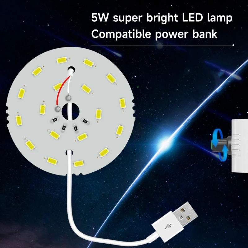 5V USB Energy Saving LED Panel Lights Super Bright Board Night Market Stall Lamp Piranha LED Board Warm White