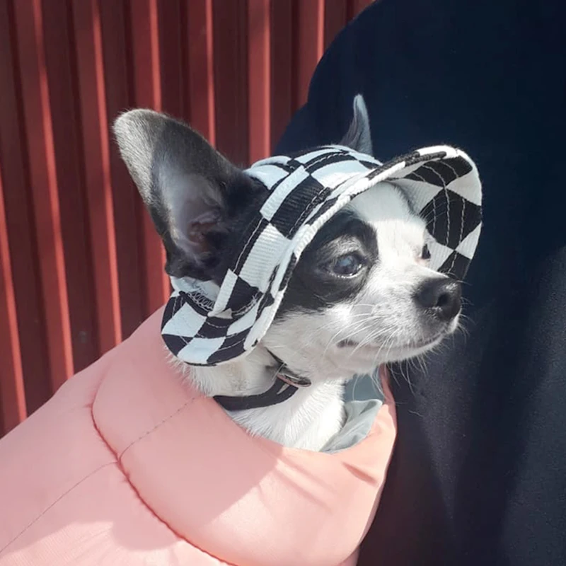 Pet Dog Cat Cap Breathable Summer Sunhat Cotton Fisherman Hat For Small Medium Large Dogs Cats Caps Pet Products images - 6