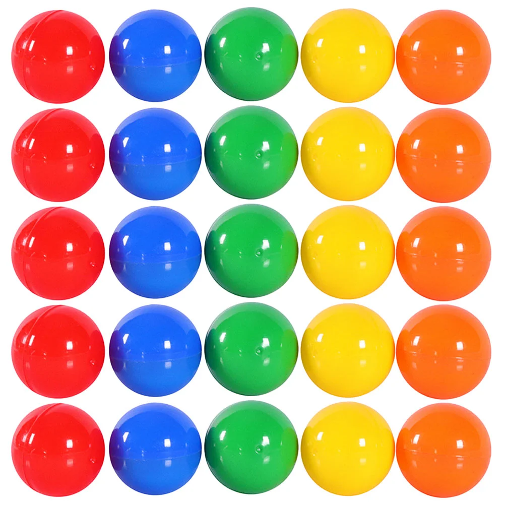 

50Pcs Openable Game Balls Raffle Game Balls Small Lottery Balls Colorful Game Balls Party Balls