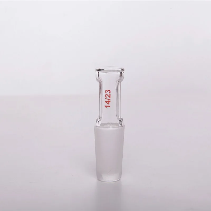 SYNTHWARE Hollow glass stopper, Straight design, Male joint 14/23 19/26 24/29 29/32, Borosilicate glass, S40