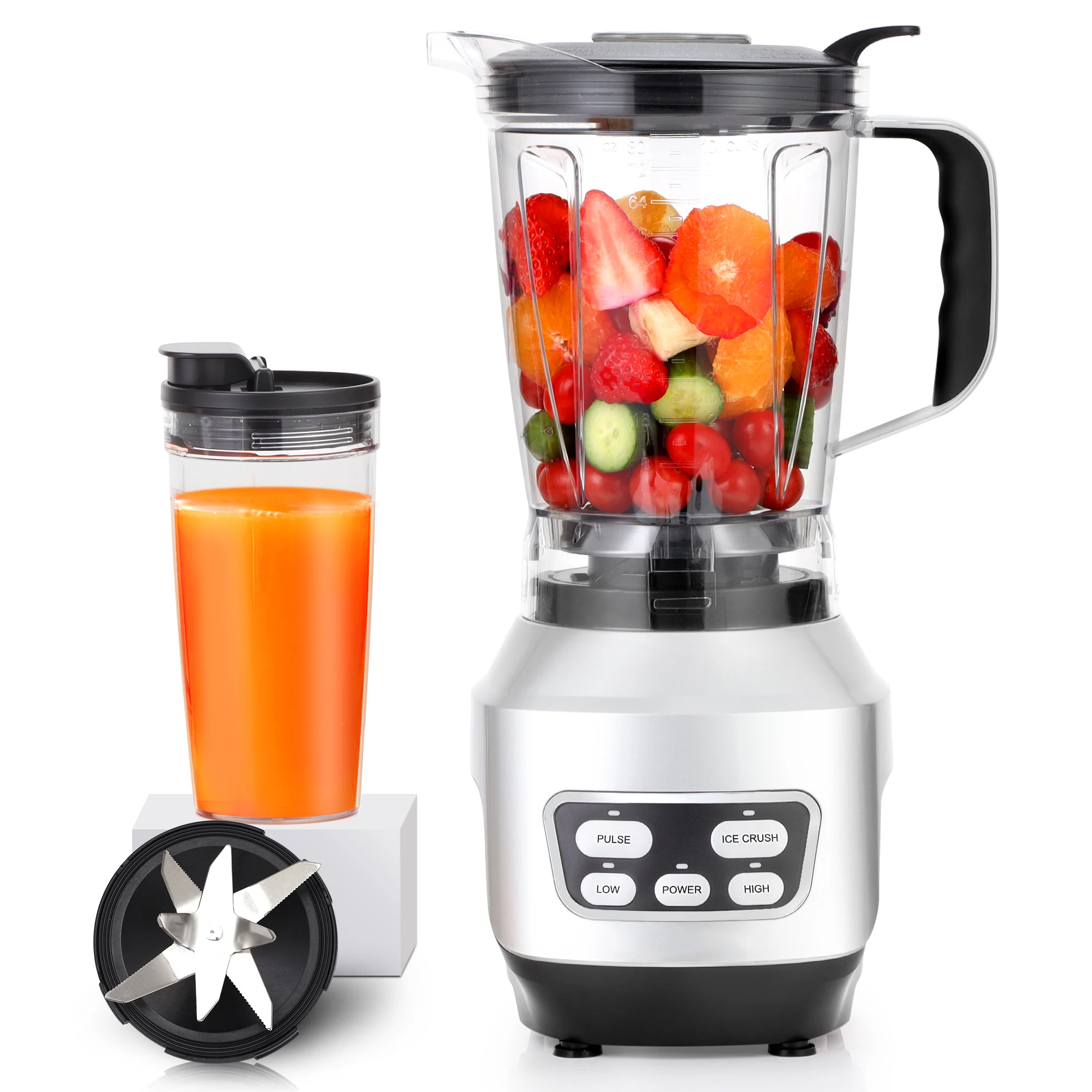 110V Professional Home Appliances 2 SS Blade High Performance Electric High Speed  Mixer Juicer Blender