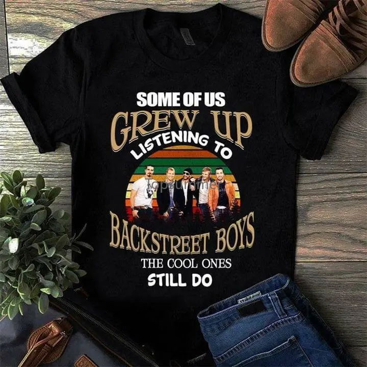

Мужская Черная хлопковая Футболка Backstreet с принтом из некоторых из нас для прослушивания музыки, Размеры S 4Xl