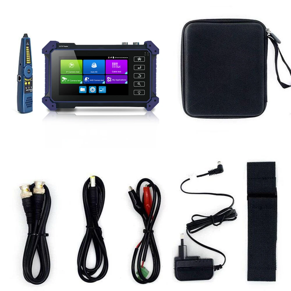 CCTV Camera Tester 4K IPC CCTV Tester 6 In 1 CCTV surveillance camera monitor Full HD 8MP IP AHD CVI TVI SDI camera tester with HDMI VGA