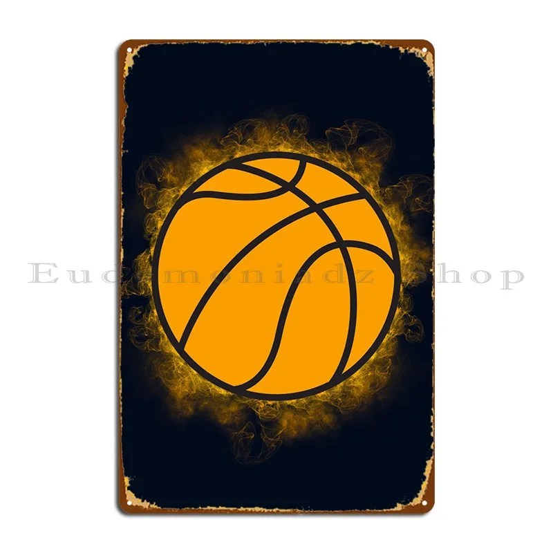 Basket Smoky Metal Plaque Poster Pittura Home Cinema Stampa Soggiorno Tin Sign Poster