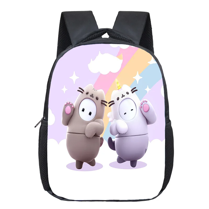 

Рюкзак с мультипликационным изображением толстых кошек 12 дюймов, детская школьная сумка, ранец для студентов, мальчиков и девочек, сумка для книг с животным принтом, рюкзаки с панги, кошки