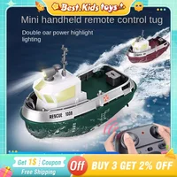 1/32 RC Tugboat Cool Lights Underwater Mini Remote Control Ship Model Kids Indoor Pool Competition Game Toys Boy Birthday Gift 1