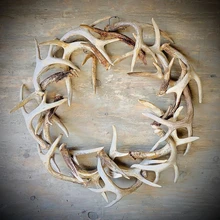 

Antler Deer Ear simplicity Party Headwear Hair Accessories Easter Stage Show Photo Prop For Kids Adult Farmhouse-Antler Wreath