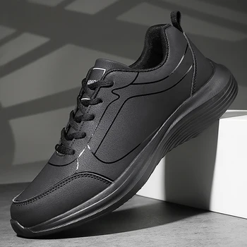 Nouveaux hommes chaussures de course hiver chaud hommes baskets anti-dérapant respirant hommes chaussures de marche à lacets chaussures décontractées souples léger 1