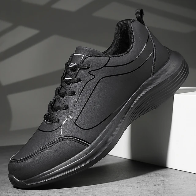 Nouveaux hommes chaussures de course hiver chaud hommes baskets anti-dérapant respirant hommes chaussures de marche à lacets chaussures décontractées souples léger 1