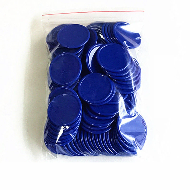 40PCS 37MM 포커 칩 플라스틱 계산 디스크 Adullts 어린이를위한 수학 계산 카드 Juegos De Mesa Familiares Divertidos
