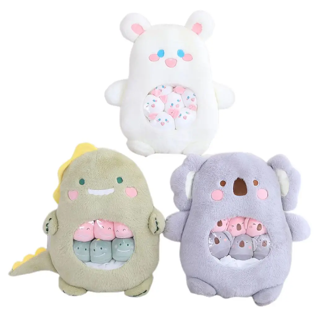 

Новые милые животные, коала, кролики, динозавры, закуски, диванные подушки, большая сумка кукол, плюшевые игрушки, детские подарки